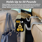 Car Purse Hook, Headrest Hooks for Car Bag Hooks Seat Hooks Holder Car Accessories Interior, 2Pack Grey