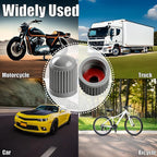 15PCS Tire Valve Stem Caps, Corrosion Resistant, with O Rubber Ring, Airtight Seal Heavy Duty Dustproof Tire Valve Stem Covers for Cars, SUV, Trucks, Bikes, Motorcycles, Bicycles(Gray)