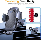 Phone Holders for Your Car Phone Holder Mount【Super Suction】 Cell Phone Holder for Car Accessories for Women Men【360° Adjustable】 Suction Phone Mount for Car, Window, Bathroom