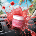 Car Cleaning Gel (Red,watermelon) Cleaning Putty Universal Dust Cleaning Car Interior Cleaner Keyboard Dust Remover Car Slime Gifts for Men Women girl（1 pack）