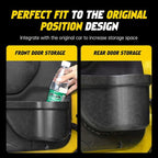 JK Storage Pockets for Jeep Wrangler, Front & Rear Door, 4 Pcs | Compatible with 2011-2018 Jeep Wrangler JK JKU 4 Door, Front and Rear Door Pockets, Interior Storage Accessories, Black