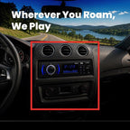 616UAB Car Stereo With Bluetooth - Single DIN, MP3, USB, Aux-in, AM/FM, No CD DVD Player