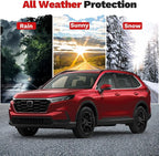 6-pcs Window Rain Guards for 2019-2025 Toyota RAV4 Accessories | Outside-Mount Tape-On Side Window Visors RAV4 Wind Deflectors Vent Visors Shades Rainproof Black
