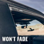 AVS in-Channel Ventvisor/Window Deflectors | Fits 2015-2024 Ford F-150, 2017-2024 Ford F-150 Raptor SuperCrew, 4 pcs. | Smoke - 194975