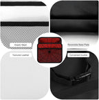 Car Backseat Organizer - Cute Aesthetic Car Storage Bin with Mesh Pocket & Reinforced Base - Universal Fit Hanging Seat Back Accessories for Women (Red)