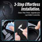 Car Cup Holder Insert 6 Pack, Curved Leaf Cup Holder Expander Anti Slip Pad, Silicone Car Cup Holder for Reducing Vibration and Noise, Fits Round Cup Holders for Most Cars Trucks SUVs