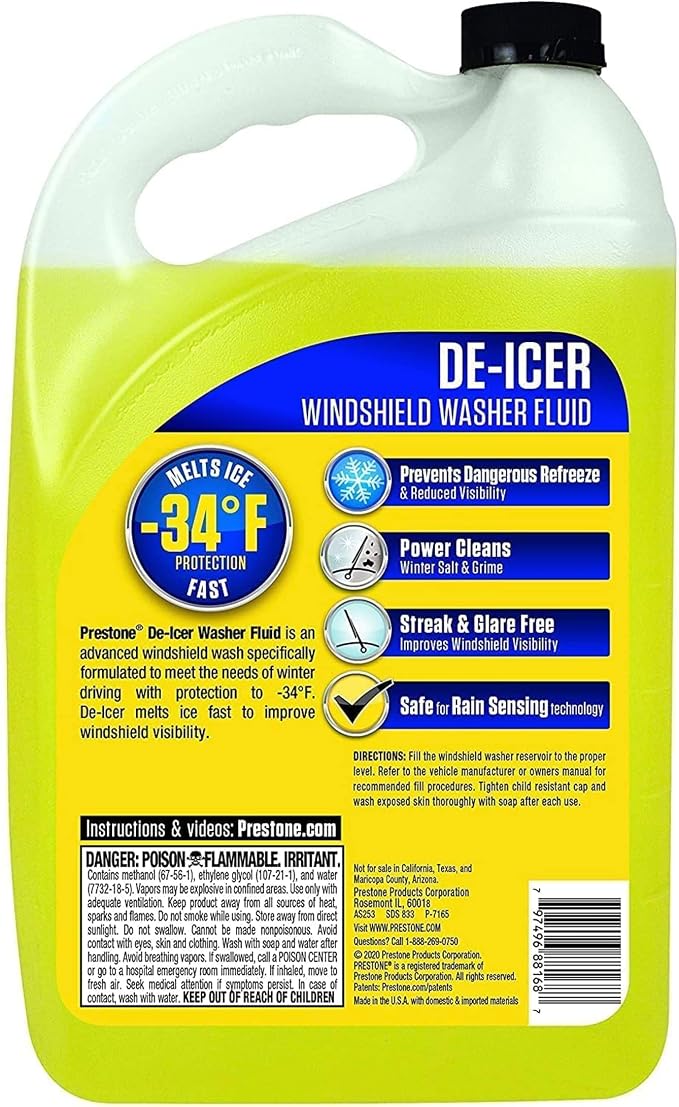 AS250 De-Icer / Winter Windshield Washer Fluid, 1 Gallon