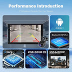 7 Inch Double Din Car Stereo with Wireless Apple CarPlay & Android Auto, Android 13 Car Radio 2GB+32GB, GPS Navigation, Bluetooth, WiFi, Backup Camera, FM/RDS, Universal Double DIN Head Unit