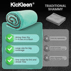 Dual Sided Microfiber Towels (48"x 24") Extra Large Ultra Absorbent Drying Towel for Cars,Trucks; Without Streaks, Scratches, or Water Spots Double-Twist Pile & Edgeless Design (Aqua blue-Gray)