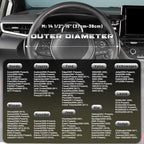 Steering Wheel Cover 14.5-15 inch (37-39 cm) Medium Size, Microfiber Leather, Non-Slip Comfortable Grip, Fits Cars Trucks SUVs, Beige