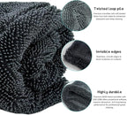 Microfiber Towels for Cars, 19.7"x23.6" 1200 GSM Ultra Thick Soft Car Detailing Drying Towel, Super Absorbent Double Twisted Loop Cloth Cleaning Towel for Car Truck SUV