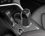 Car Trash Can with Lid, Cup Holder Garbage Can for Car, Garbage Bin Cars Accessories for Interior, Leakproof Small Trash Bin, Mini Trash Can for Cars, Home, Office (Carbon Fiber Pattern)