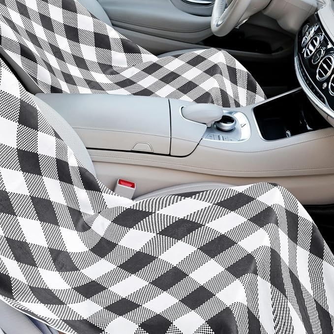 Car Seat Towel Covers with Storage Bag, 63 x 32 Inch Universal Non Slip Waterproof Sweat Protector for Car Truck, Gym Swimming Running, Machine Washable