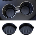 Car Cup Coaster Universal Automotive Waterproof Non-Slip Cup Holders Sift-Proof Spill Holder Car Interior Accessories 2 Pack Black