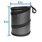 Automotive Waterproof Portable Collapsible Small Trash Can Garbage Container fits Most Cars,Polyethylene, SUVs, and Trucks Pink