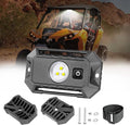 UTV LED Dome Light 12V with Switch, Universal Roll Bar Mount LED White Lights Interior Dome Light for UTV ATV Polaris RZR Can Am Car Golf Cart