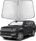 Windshield Sunshade Compatible for Jeep GrandWagoneer 2022-2024 2025 2026, Sun Visor for Front Windshield & Window Sun Shade Cover, UV Heat Blocker & Protector, Car Accessories