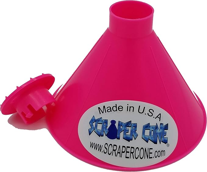 2 Pack of The SCRAPER CONE The Original Ice Scraper, Snow Removal Made in The USA Magical Frost Removal Funnel Shaped Cleaning Tool Car Windshield Deicer Magic Scrapers Instascrape Shovel Brush