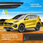 Extra Durable Window Deflectors Tape-On Window Visors Rain Guards Fit for Kia Sportage 2017-2022, Sun Visors, Wind Vent for Shades, Exterior Car Accessories - 4 pcs. AG0970
