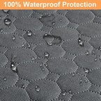Dog Car Seat Cover for Back Seat, 2026 Upgraded 600D Heavy Duty Waterproof & Scratch-Resistant Dog Hammock for Car, Back Seat Pet Cover for Dogs with Sedan, Trucks and SUVs, Standard, Grey