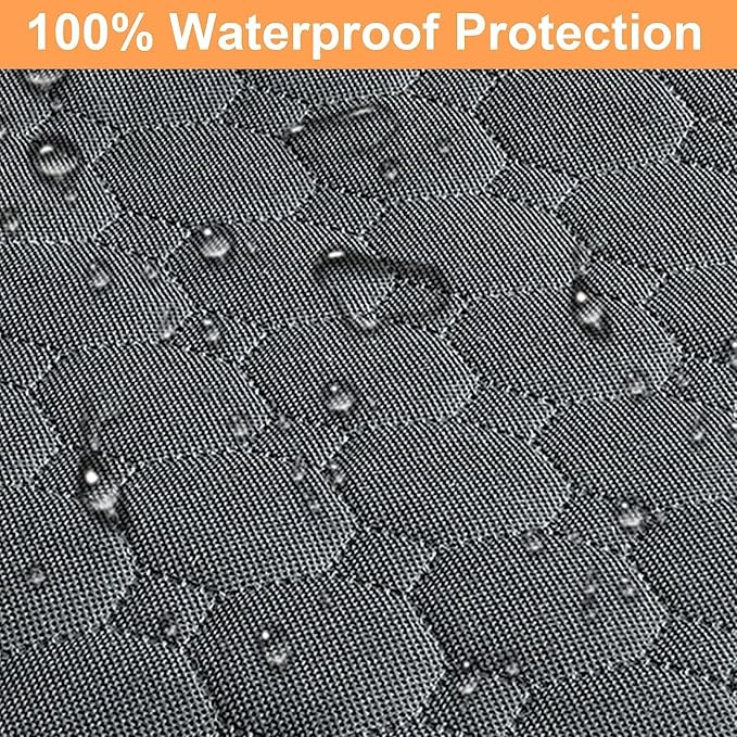 Dog Car Seat Cover for Back Seat, 2026 Upgraded 600D Heavy Duty Waterproof & Scratch-Resistant Dog Hammock for Car, Back Seat Pet Cover for Dogs with Sedan, Trucks and SUVs, Standard, Grey