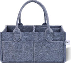 Mr. Pen- Baby Diaper Caddy Organizer, Charcoal Gray | Nursery Storage Bin and Car Organizer for Diapers and Baby Wipes