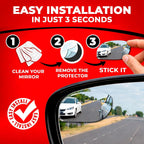 Convex Blind Spot Car Mirror — Wide-Angle Rearview Add-On