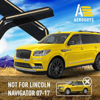 Extra Durable Window Deflectors in-Channel Window Visors Rain Guards Fit for Lincoln Navigator 2018-2024, Sun Visors, Wind Vent for Shades, Exterior Car Accessories - 4 pcs. AG0931