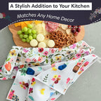 crae. Double Sided Microfiber Hand Towels, 17x27 Inches Waffle Design Kitchen Towels Set, Durable & Soft Fast Drying Hand Wash Cloth, Everyday Use Dishcloth at Home (Petal Lane/Posey)