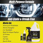 Rolite RPAC1g Plastic & Acrylic Cleaner Spray Refill, 1 Gallon, High Shine Protectant & Polish for Nonporous Surfaces, Streak-Free Formula for Windshields, Windows, Headlights, Retail Displays