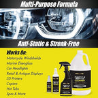 Rolite RPAC4z2PK Plastic and Acrylic Cleaner Spray, 4 fl. oz., 2 Pack, High Shine Protectant and Polish for Nonporous Surfaces, Streak-Free Formula for Windshields, Windows, Headlights