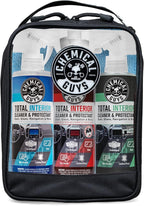 Total Interior Cleaner Variety Kit With Storage Bag | 3 Scents, Fresh, New Car, & Black Cherry Scents, 3 Microfiber Towels, & Giftable Car Care Bag