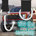 Car Headrest Hooks for Purse and Bags, 4 Pack | Adjustable Back Seat Hanger, Metal Heavy Duty, 100 lbs Capacity, Purse Holder