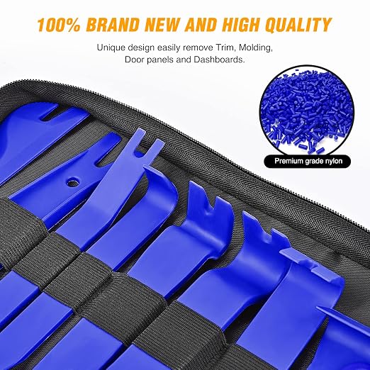 238Pcs Trim Removal Tool, Auto Push Pin Bumper Retainer Clip Set Fastener Terminal Remover Tool Adhesive Cable Clips Pry Kit Car Panel Radio Removal Auto Clip Pliers