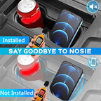 Cup Holder Insert for GMC Hummer EV 2026 2025 2024 2023 2022 Accessories Center Console Silicone Cup Holder Drink Bottle Holder Organizer Non-Slip Interior Decoration for Hummer EV SUV Black