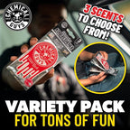 Car Fresheners, Hanging Air Fresheners, Variety Scent Pack 12 Pack - for Cars, Home, Garage, Workspace, Dorm Room & More (4 x 3 Packs, Black Frost, Cherry, Pina Colada)