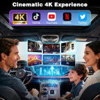 4-in-1 Wireless CarPlay & Android Auto Adapter, Screen Mirroring & HDMI Output for Cars with OEM Wired iPhone/Android, Plug & Play