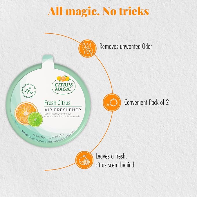2-Pack Solid Air Freshener, 8-Ounce, Citrus