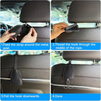 2 Pcs Car Purse Hook Headrest Hooks, Car Seat Storage Organizer for Bags, Car Accessories for Women