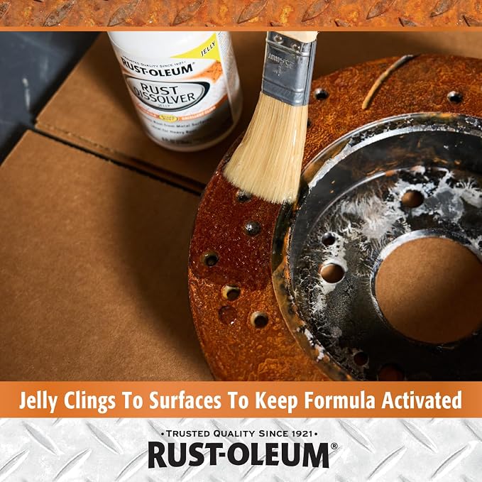 Rust Dissolver Jelly | Heavy-Duty Corrosion Remover for Metal Tools, Cars, Bikes, Grills, Bolts, Firearms & More | 8 oz