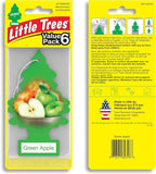 Car Air Freshener | Hanging Tree Provides Long Lasting Scent for Auto and Home | Green Apple, 24 Air Fresheners