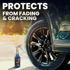 LANE'S Super Blue Tire Dressing | High-Gloss Tire Spray | 16oz (Pack of 1) | No Sling, No Run, Long Lasting | Protects from Cracks & UV Rays | Non-Greasy Tire Dressing & Cleaner for Cars, SUVs, More
