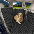 Waterproof Dog Back Seat Cover with Zipper Flap, Fit for F150/RAM | Visible Mesh Window,Split Seat Design，Great Gift，Storage Pockets，Effortless Cleaning, Designed for full-size trucks, Comfort