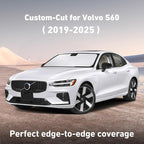 Windshield Sunshade Compatible for Volvo S60 2019-2023 2024 2025, Sun Visor for Front Windshield & Window Sun Shade Cover, UV Heat Blocker & Protector, Car Accessories