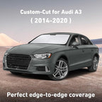 Windshield Sunshade Compatible for Audi A3 2014-2018 2019 2020, Sun Visor for Front Windshield & Window Sun Shade Cover, UV Heat Blocker & Protector, Car Accessories