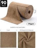 Microfiber Cleaning Cloth Roll -90 Pack, Tear Away Microfiber Towels, 12" x 12", Reusable, Washable, Scratch Free, Ultra Absorbent for All-Around Cleaning Supplies (Tan)
