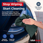 Premium 300GSM Microfiber Cleaning Cloth - 12.5"x12.5" High Performance - 1200 Washes, Ultra Absorbent Microfiber Towels for Cars Undercarriage, Rims & Engine Bay Cleaning - Microfiber Cloth