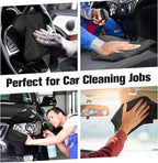 Cleaning Cloth Dry Erase Cloth Cleaning Rags Reasonable Kitchen Towels Microfiber Towels Cars Wash(6 x 6 Inch,Black,50 Pcs)