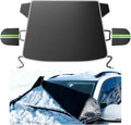 Snow Cover for car Windshield,[Heavy Winter Protection] Anti Snow, Ice, Frost and Water, [Military-Grade Protection] Universal Fit for All Cars, SUVs, and Trucks-Large