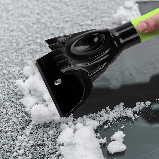 25" Snow Brush & Ice Scraper for Car Windshield, Detachable Snow Scrapers with Foam Grip for Cars, Trucks, SUVs